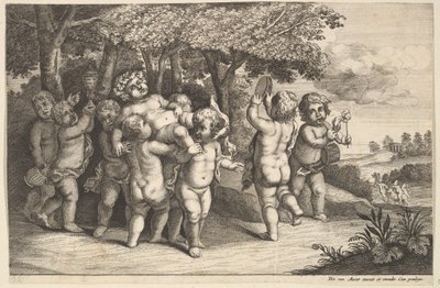 Nueve niños pequeños de Wenceslaus Hollar