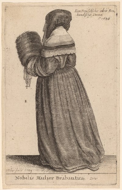 Nobilis Mulier Brabantica de Wenceslaus Hollar