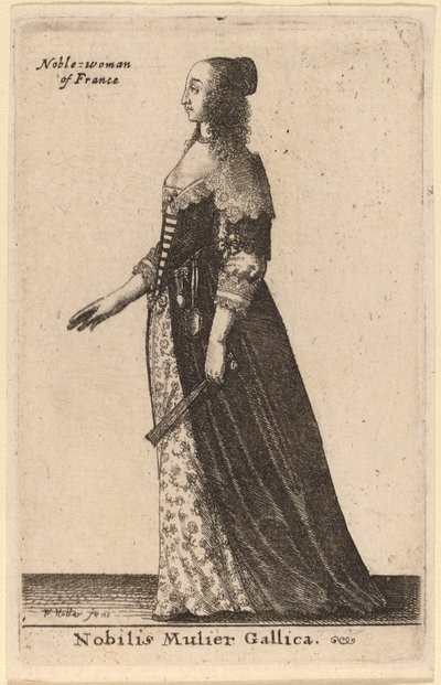 Nobilis Mulier Gallica de Wenceslaus Hollar