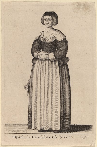 Esposa del artesano parisino de Wenceslaus Hollar