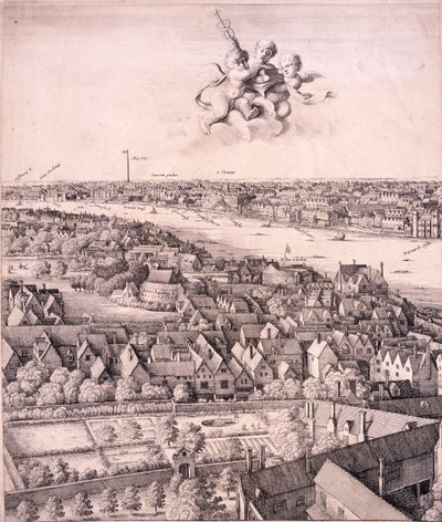 Vista panorámica de Londres de Wenceslaus Hollar