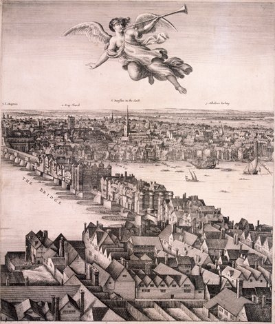 Vista panorámica de Londres de Wenceslaus Hollar