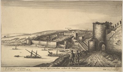 Parte de Tánger desde arriba, 1670 de Wenceslaus Hollar