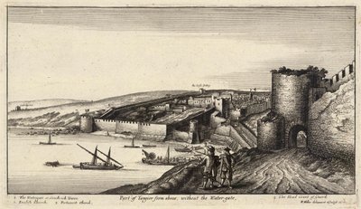 Parte de Tánger desde arriba de Wenceslaus Hollar