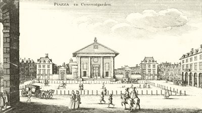 Piazza, Covent Garden, Londres de Wenceslaus Hollar
