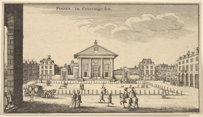 Plaza en Covent Garden, ca. 1647 de Wenceslaus Hollar