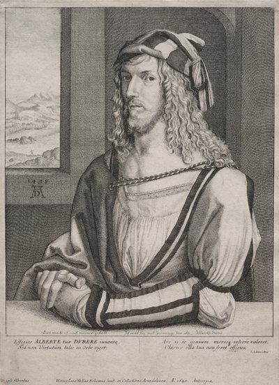 Retrato de Alberto Durero, a la edad de 26 años de Wenceslaus Hollar