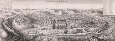 Perspectiva de Jerusalén, 1660 de Wenceslaus Hollar