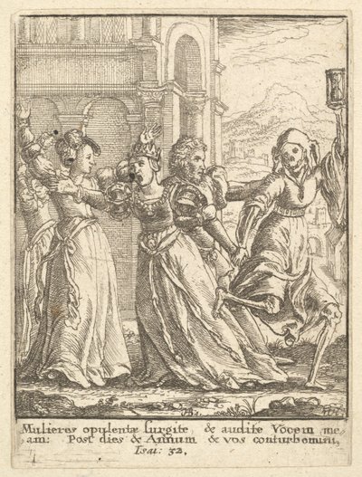Reina, de la Danza de la Muerte de Wenceslaus Hollar