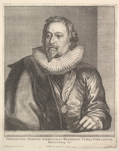 Richard Weston, Conde de Portland, 1645 de Wenceslaus Hollar