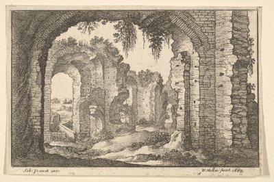 Ruinas romanas, 1673 de Wenceslaus Hollar