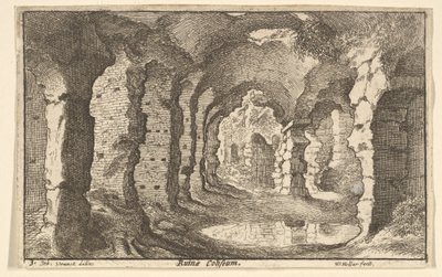 Ruinas del Coliseo de Wenceslaus Hollar