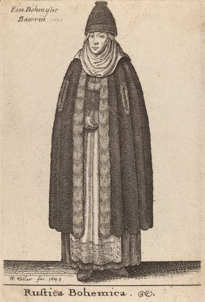 Rustica Bohemica, 1643 de Wenceslaus Hollar