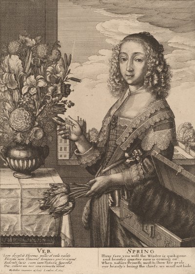 Primavera, 1641 de Wenceslaus Hollar