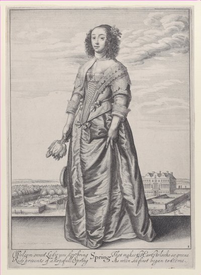 Primavera, de Las Estaciones, 1643-44 de Wenceslaus Hollar