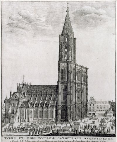 Catedral de Estrasburgo, 1645 de Wenceslaus Hollar