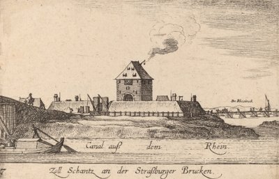Estrasburgo: La casa de peaje, 1635 de Wenceslaus Hollar