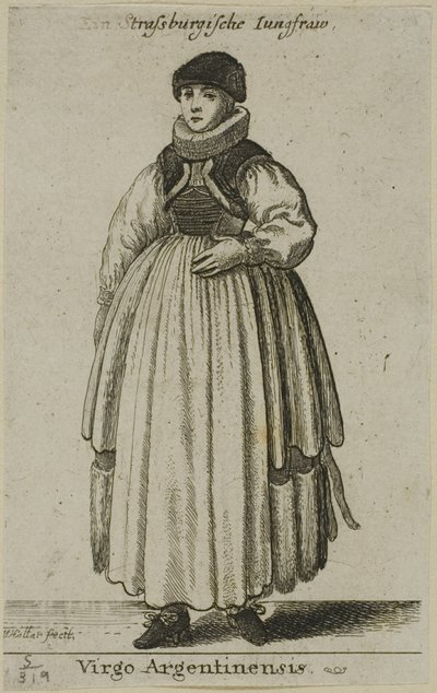 Mujer de Estrasburgo de Wenceslaus Hollar