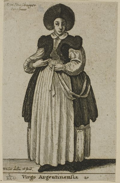 Mujer de Estrasburgo de Wenceslaus Hollar