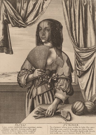 Verano, 1641 de Wenceslaus Hollar
