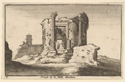 Templo de la Sibila Tiburtina, 1650 de Wenceslaus Hollar