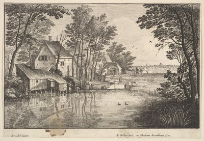 El Pescador, 1650 de Wenceslaus Hollar