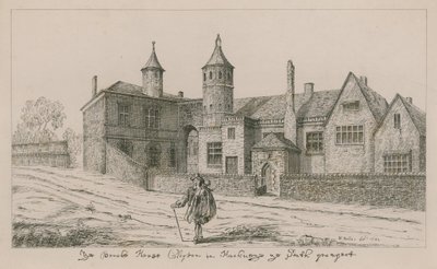 La Casa Brooke, Clopton en Hackney, el aspecto sur de Wenceslaus Hollar