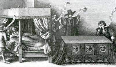 La Muerte del Rey Jacobo I, 1625 de Wenceslaus Hollar