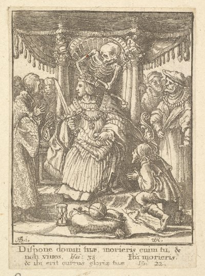 El Emperador, de la Danza de la Muerte, 1651 de Wenceslaus Hollar