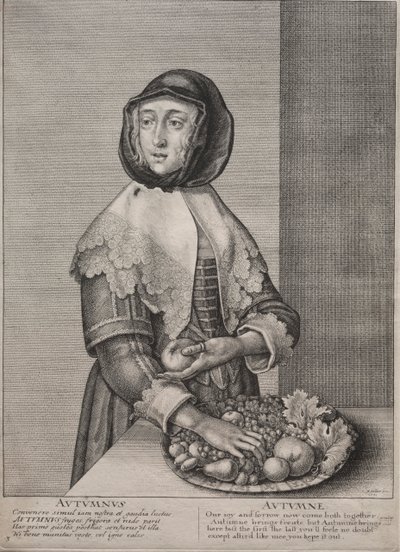 Las cuatro estaciones: Otoño, 1641 de Wenceslaus Hollar