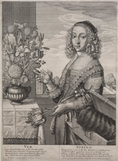 The Four Seasons:  Spring de Wenceslaus Hollar