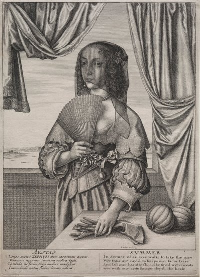 Las cuatro estaciones: Verano, 1641 de Wenceslaus Hollar