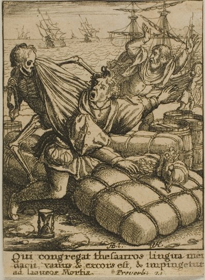 El comerciante y la muerte de Wenceslaus Hollar