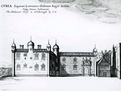 La Casa del Parlamento en Edimburgo de Wenceslaus Hollar