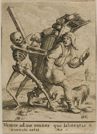 El vendedor ambulante y la muerte de Wenceslaus Hollar