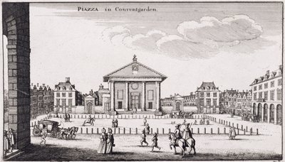 La Piazza en Covent Garden, 1647 de Wenceslaus Hollar