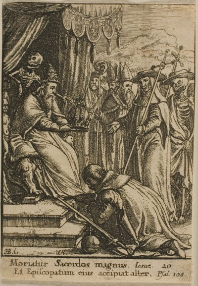 El Papa y la muerte de Wenceslaus Hollar