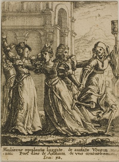 La reina y la muerte de Wenceslaus Hollar