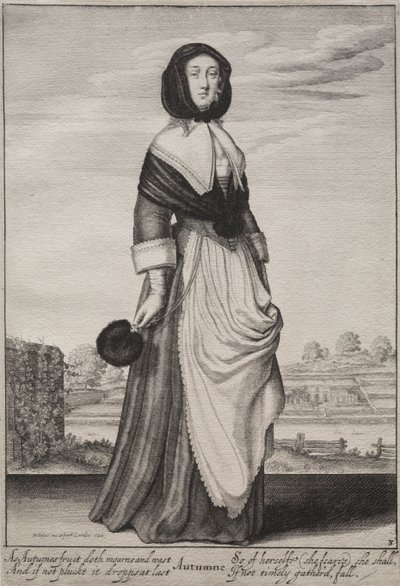 Las estaciones: Otoño de Wenceslaus Hollar
