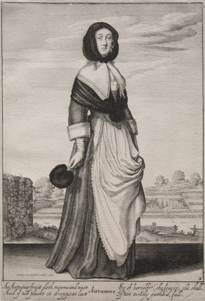 Las estaciones: Otoño, 1643-1644 de Wenceslaus Hollar