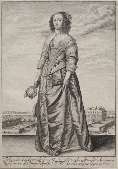 Las estaciones: primavera, 1643-1644 de Wenceslaus Hollar