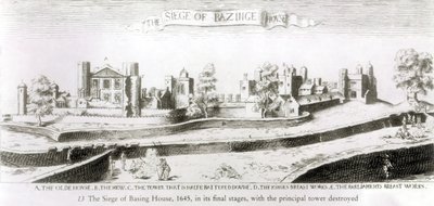 El asedio de Basing House de Wenceslaus Hollar
