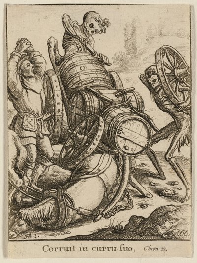 El carretero y la muerte de Wenceslaus Hollar