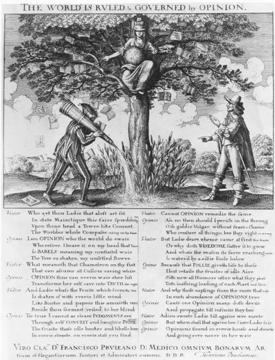 El mundo es gobernado y regido por la opinión de Wenceslaus Hollar