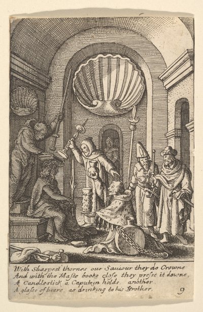 La burla de Cristo, 1625-77 de Wenceslaus Hollar
