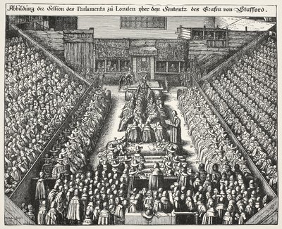 Juicio de Strafford, 22 de marzo de 1641 de Wenceslaus Hollar