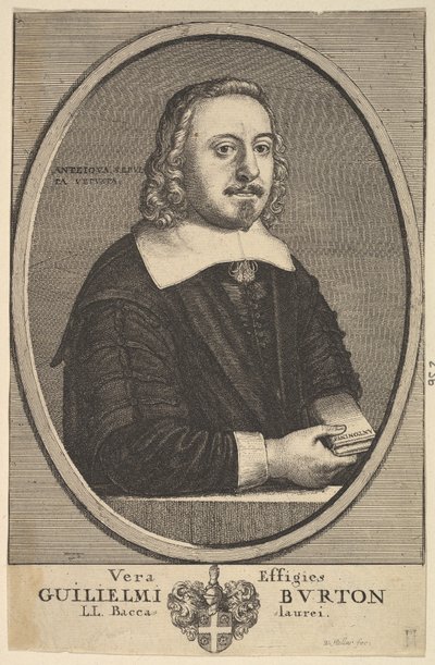 Vera Effigies Guilielmi Burton L.L. Baccalaurei de Wenceslaus Hollar