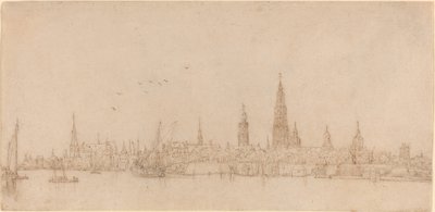 Vista de Amberes de Wenceslaus Hollar
