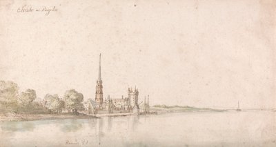 Vista de Eltville en el Rin de Wenceslaus Hollar