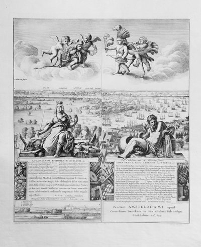 Vista de Londres, publicada en 1647 (facsímil) (detalle) de Wenceslaus Hollar